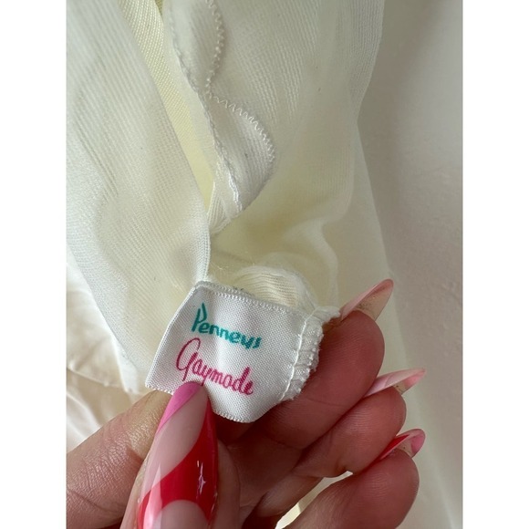 VINTAGE SLIP ALERT! Penneys Gaymode Ivory Slip SIze Large - Picture 4 of 4